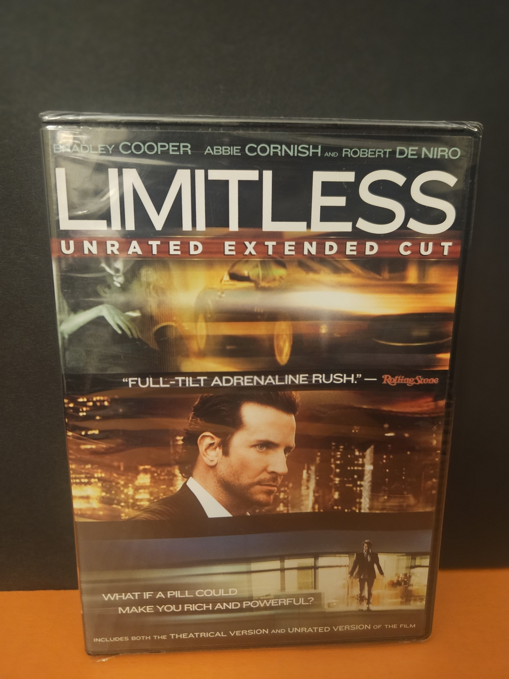 Limitless Unrated Extended Cut DVD Bradley Cooper Abbie Cornish Robert De Niro